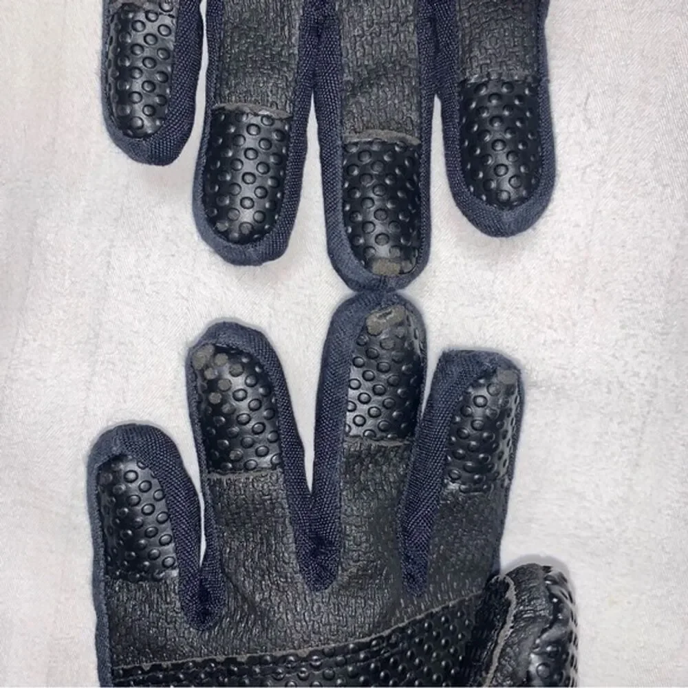 Kid’s Black Warm Winter Heavy Duty Lined Ski Snow Gloves Thinsulate
